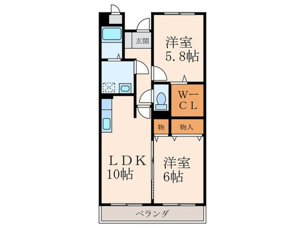 フォンテーヌ徳力の物件間取画像